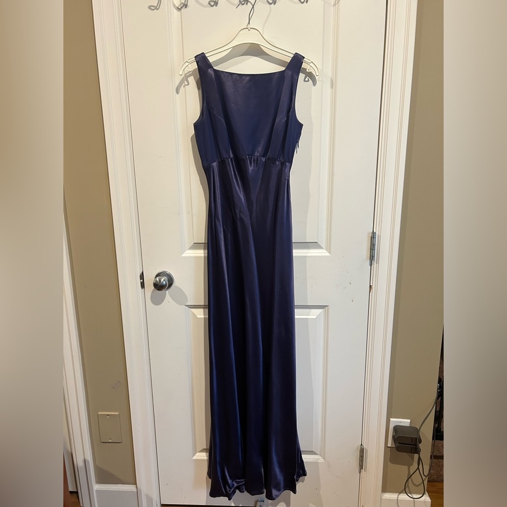 Dark purple gown